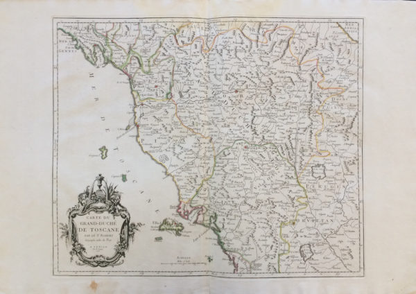 Carte du Grand-Duché de Toscane - Santini Francesco e Paolo