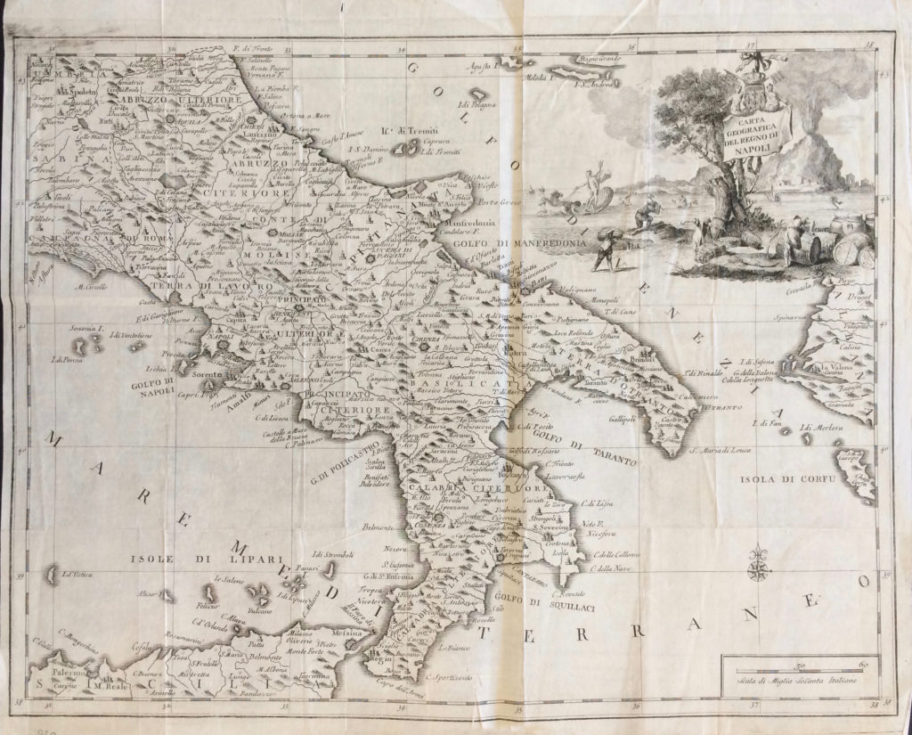 Maps And Masters Carta Geografica Del Regno Di Napoli