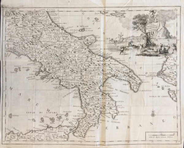 Carta Geografica del Regno di Napoli - Salmon Thomas