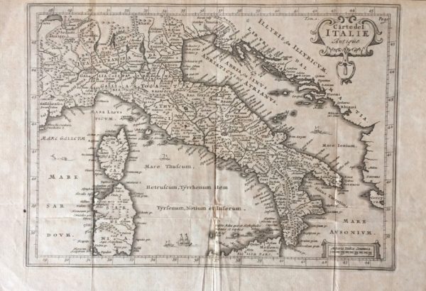 Carte de l’Italie Antique - Van der Aa Pieter