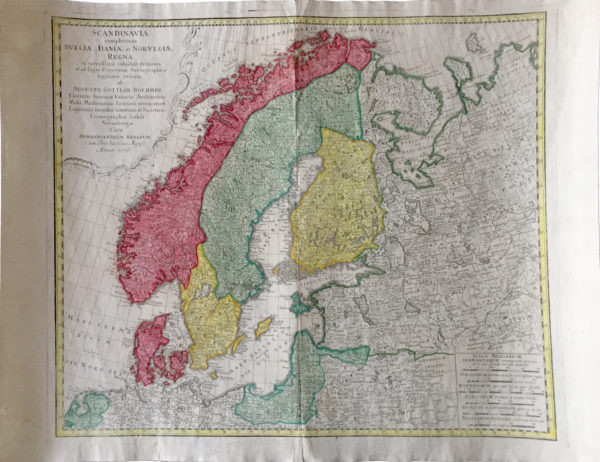 Scandinavia compleetens Sveciae, Daniae et Norvegiae Reg - Homann Heredi