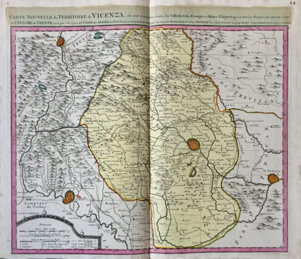 Carte Nouvelle du Territoire de Vicenza - Covens Mortier