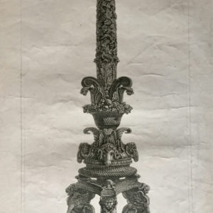 Veduta in prospettiva del candelabro di marmo - Piranesi Giambattista