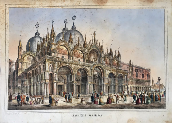 Basilica di San Marco - Litografia Fontana