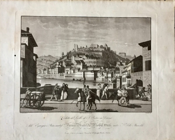Veduta del Colle di San Pietro in Verona - Bennassuti