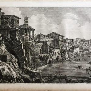 Veduta delle antiche costruzioni fatte da Tarquinio, detto il Bel Lido - Rossini Luigi