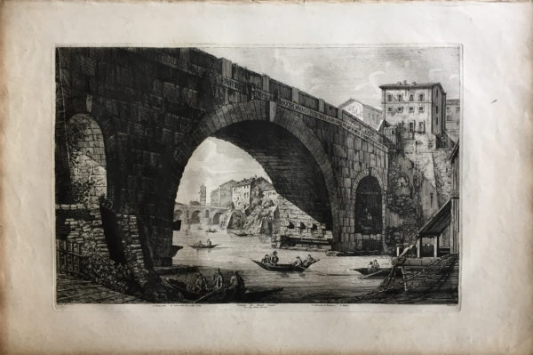 Veduta di Ponte Cestio - Rossini Luigi