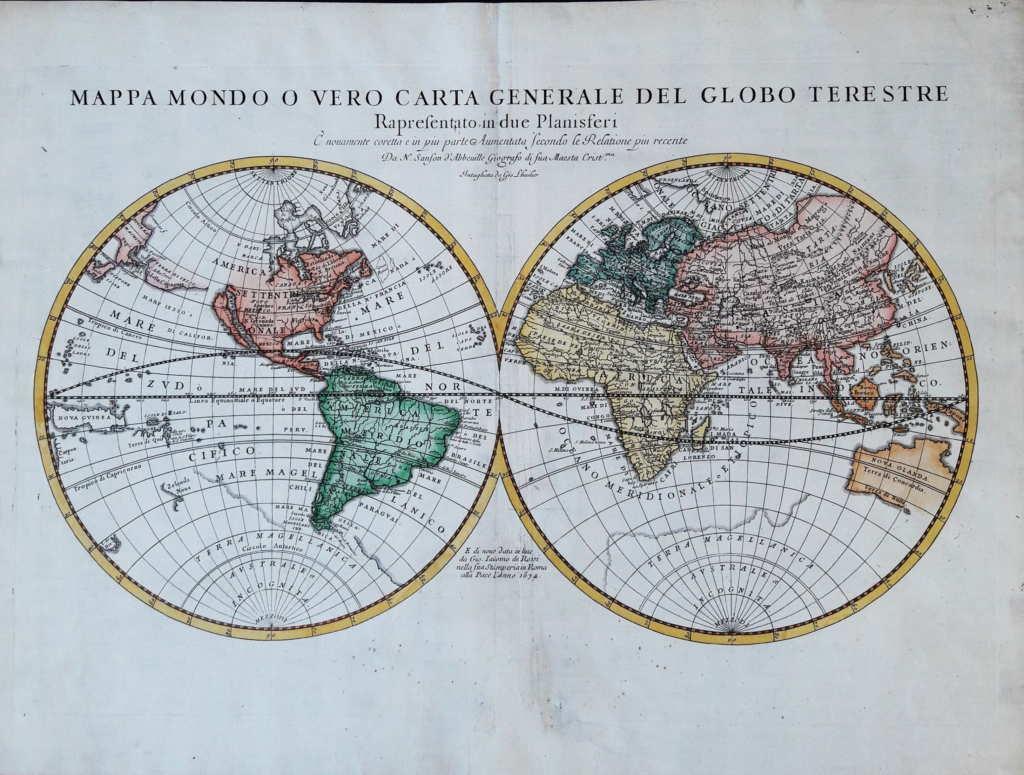 Maps And Masters Mappamondo O Vero Carta Generale Del Globo Terrestre